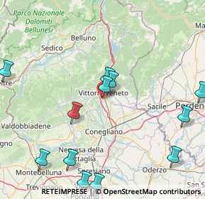 Mappa Via Pier Andrea Saccardo, 31029 Vittorio Veneto TV, Italia (20.13167)