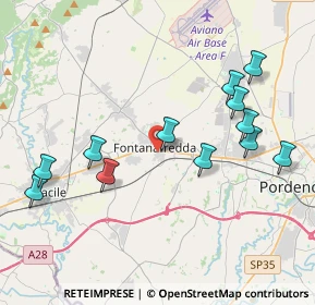 Mappa Viale Michelangelo Grigoletti, 33074 Fontanafredda PN, Italia (4.18333)