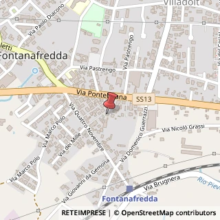 Mappa Via Pontebbana, 58, 33074 Fontanafredda, Pordenone (Friuli-Venezia Giulia)