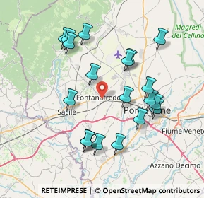 Mappa Via IV Novembre, 33074 Fontanafredda PN, Italia (7.4345)