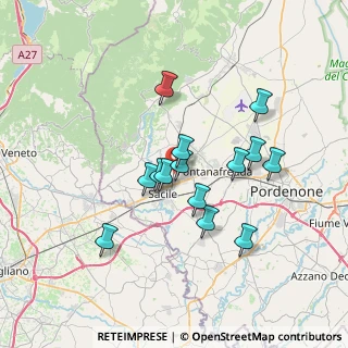 Mappa Via la Croce, 33070 Fontanafredda PN, Italia (5.82357)