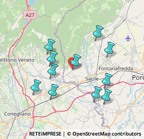 Mappa Via Tambruz, 33070 Caneva PN, Italia (6.96545)