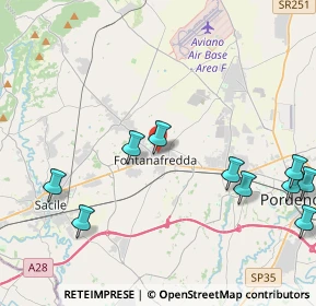 Mappa Via Michelangelo Buonarroti, 33074 Fontanafredda PN, Italia (5.69)