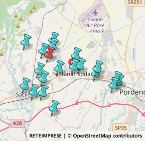 Mappa Via Michelangelo Buonarroti, 33074 Fontanafredda PN, Italia (3.514)