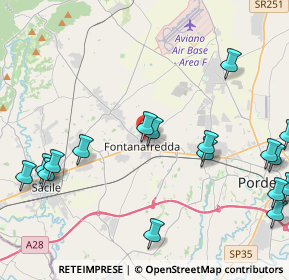 Mappa Via Michelangelo Buonarroti, 33074 Fontanafredda PN, Italia (6.008)