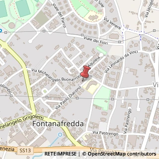 Mappa Via Paolo Diacono, 33, 33074 Fontanafredda, Pordenone (Friuli-Venezia Giulia)