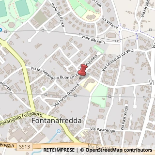 Mappa Via Paolo Diacono, 31, 33074 Fontanafredda, Pordenone (Friuli-Venezia Giulia)