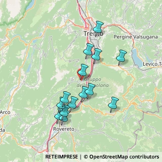 Mappa 38060 Aldeno TN, Italia (6.92214)