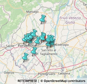 Mappa Via Fontanive, 33080 Zoppola PN, Italia (8.76125)