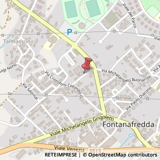 Mappa Via Stellini, 10, 33074 Fontanafredda, Pordenone (Friuli-Venezia Giulia)