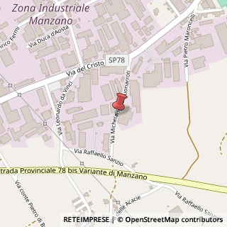 Mappa Via Michelangelo Buonarroti,  11, 33044 Manzano, Udine (Friuli-Venezia Giulia)