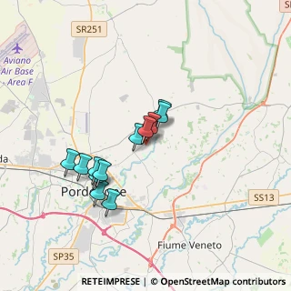 Mappa Via San Pietro, 33084 Cordenons PN, Italia (2.85917)
