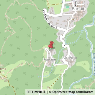 Mappa Località Fontane, 9, 28875 Bannio Anzino, Verbano-Cusio-Ossola (Piemonte)