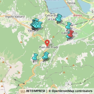 Mappa Via del Bosco, 38049 Vattaro TN, Italia (1.953)