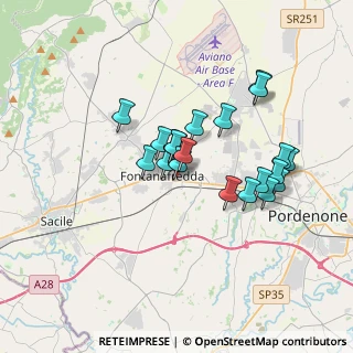 Mappa Via Graziani, 33074 Fontanafredda PN, Italia (2.889)