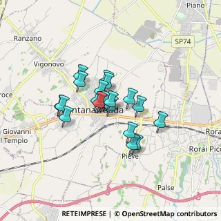 Mappa Via Graziani, 33074 Fontanafredda PN, Italia (1.1265)