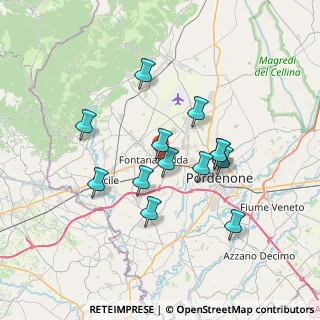 Mappa Via Graziani, 33074 Fontanafredda PN, Italia (6.01615)