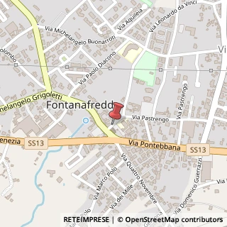 Mappa 33074 Fontanafredda PN, Italia, 33074 Fontanafredda, Pordenone (Friuli-Venezia Giulia)