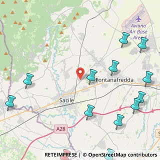 Mappa Via Pedrada, 61040 Fontanafredda PN, Italia (6.45857)