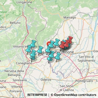 Mappa Via Pedrada, 61040 Fontanafredda PN, Italia (9.9995)