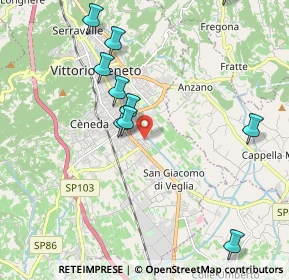 Mappa Via S. Caboto, 31029 Vittorio Veneto TV, Italia (2.30818)