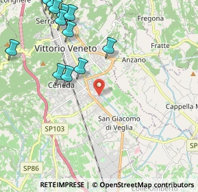 Mappa Via S. Caboto, 31029 Vittorio Veneto TV, Italia (2.65583)