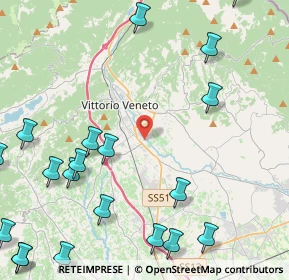 Mappa Via S. Caboto, 31029 Vittorio Veneto TV, Italia (6.243)