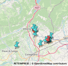 Mappa Via S. Caboto, 31029 Vittorio Veneto TV, Italia (6.05)