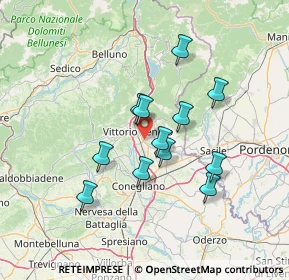 Mappa Via S. Caboto, 31029 Vittorio Veneto TV, Italia (11.41167)