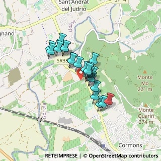 Mappa Via Pittoni, 34071 Cormons GO, Italia (0.54167)