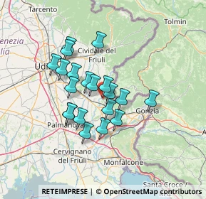 Mappa Via Pittoni, 34071 Cormons GO, Italia (10.687)