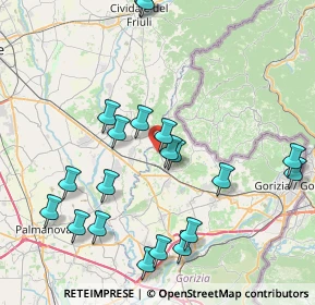 Mappa Via Pittoni, 34071 Cormons GO, Italia (8.8035)