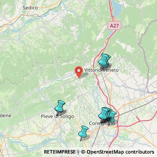 Mappa Via Rujo, 31020 Tarzo TV, Italia (9.6525)