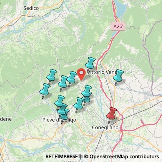 Mappa Via Rujo, 31020 Tarzo TV, Italia (6.72692)