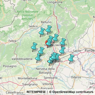 Mappa Via Rujo, 31020 Tarzo TV, Italia (9.87333)