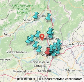 Mappa Via Rujo, 31020 Tarzo TV, Italia (10.699)