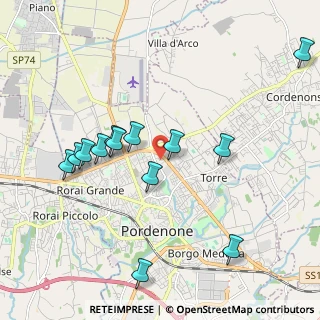 Mappa Via F. S. Nitti, 33170 Pordenone PN, Italia (2.02462)