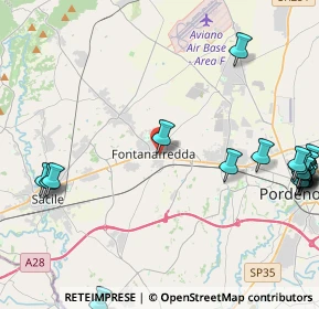 Mappa Via Ina Casa, 33074 Fontanafredda PN, Italia (6.1405)