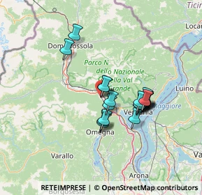 Mappa Via Vittorio Veneto, 28877 Ornavasso VB, Italia (10.887)