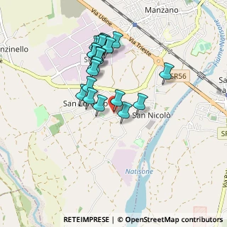 Mappa Via Giuseppe Parini, 33044 Manzano UD, Italia (0.81136)