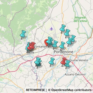 Mappa Via del Cesiol, 33074 Fontanafredda PN, Italia (6.93474)