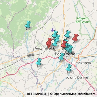 Mappa Via Fabio Filzi, 33074 Fontanafredda PN, Italia (6.02467)