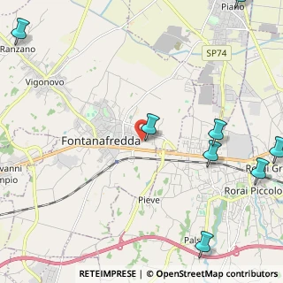 Mappa Via Fabio Filzi, 33074 Fontanafredda PN, Italia (3.63818)