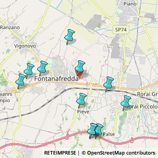 Mappa Via Fabio Filzi, 33074 Fontanafredda PN, Italia (2.40455)