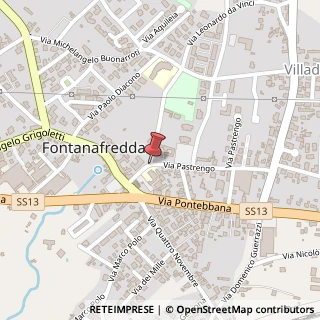 Mappa Via Pastrengo,  9, 33074 Fontanafredda, Pordenone (Friuli-Venezia Giulia)