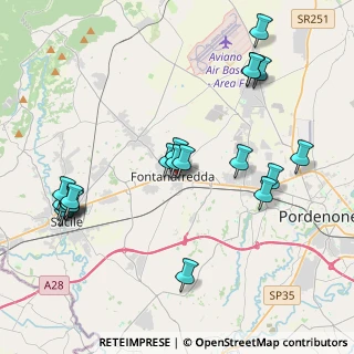 Mappa Via Pastrengo, 33074 Fontanafredda PN, Italia (4.445)