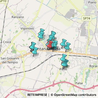 Mappa Via Pastrengo, 33074 Fontanafredda PN, Italia (1.0055)