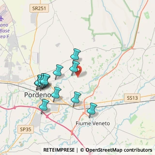 Mappa Via Casali, 33084 Cordenons PN, Italia (3.69615)
