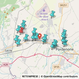 Mappa Via Caterina Percoto, 33074 Fontanafredda PN, Italia (3.7105)
