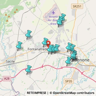 Mappa Via Caterina Percoto, 33074 Fontanafredda PN, Italia (3.7875)